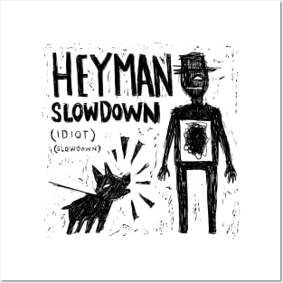 Hey Man - The Tourist Illustrated Lyrics Posters and Art